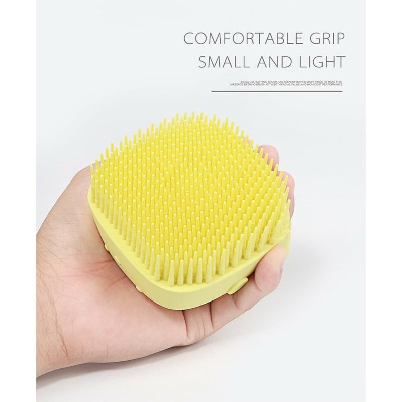 Bàn Chải Silicon Mềm Mại Dùng Để Tắm Cho Thú Cưng Chó Mèo - Xiuxiu Giang