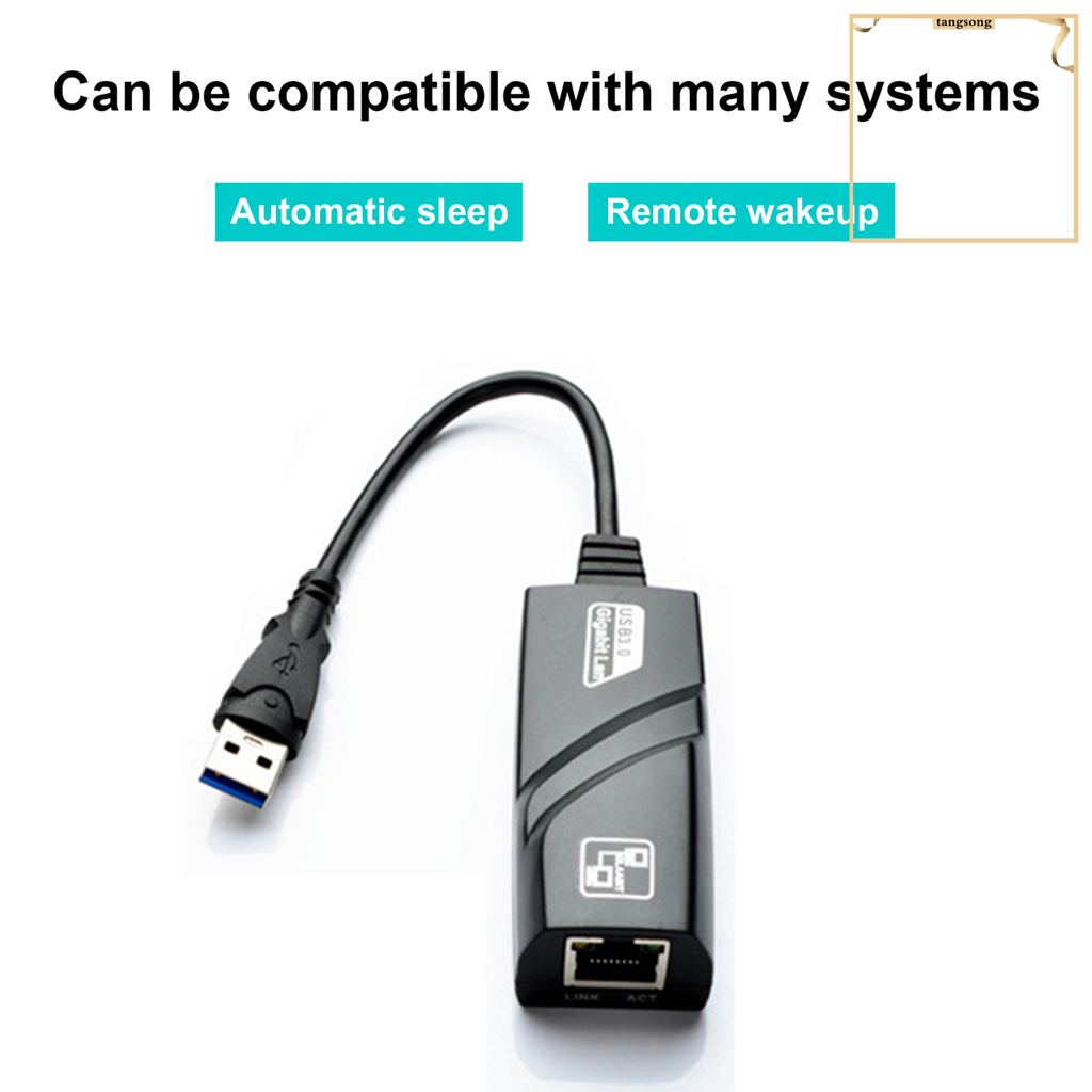 Cáp Chuyển Đổi Usb 3.0 Sang Rj45 Gigabit Ethernet 10 / 100 / 1000mbps