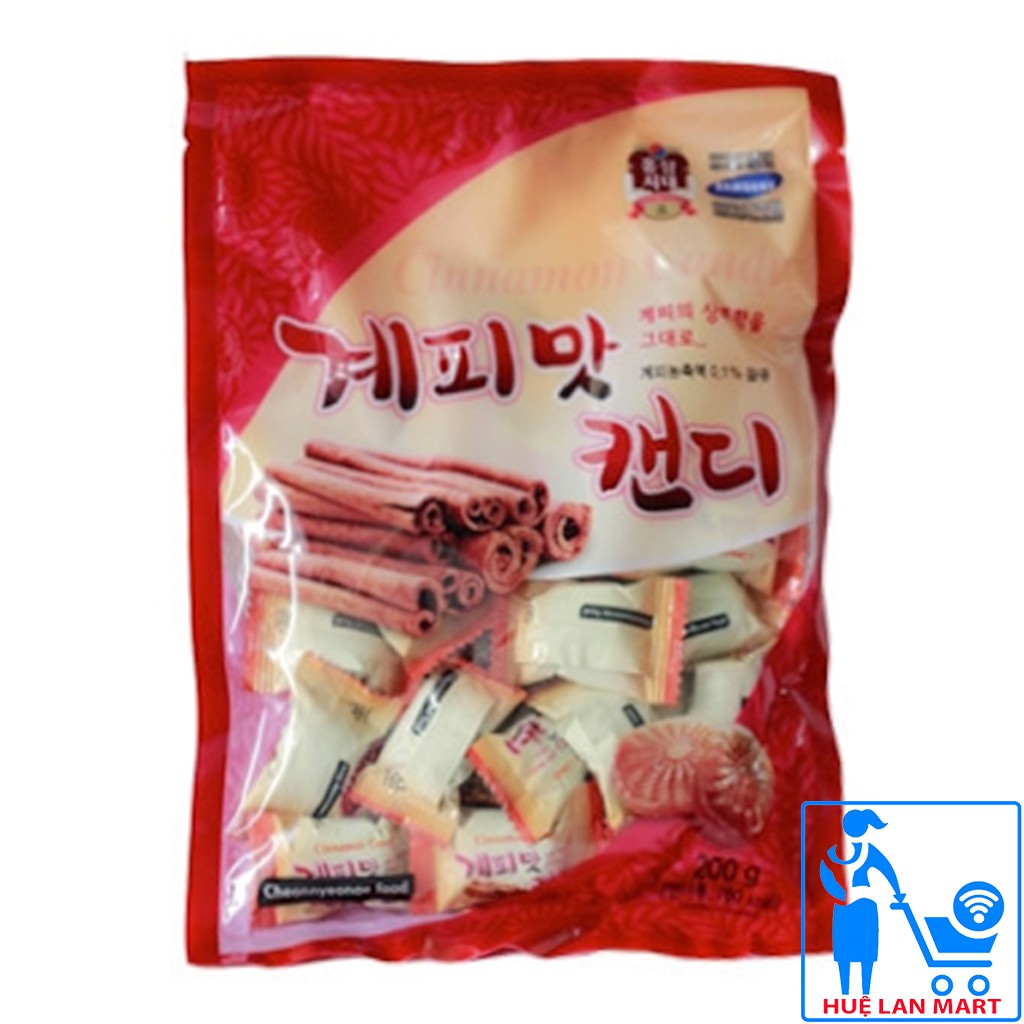 Kẹo Quế Hàn Quốc Cheonnyeoae Food Gói 200g