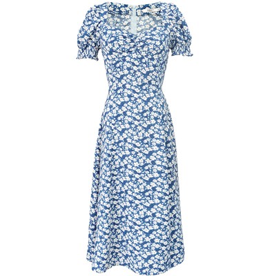 Đầm vintage đầm hoa blackpink jisoo Hàn Quốc vocation Maxi Dresses