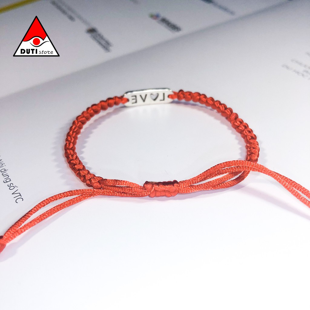 Vòng tay cặp đôi Love tim DutiOS VLT001 kiểu rút