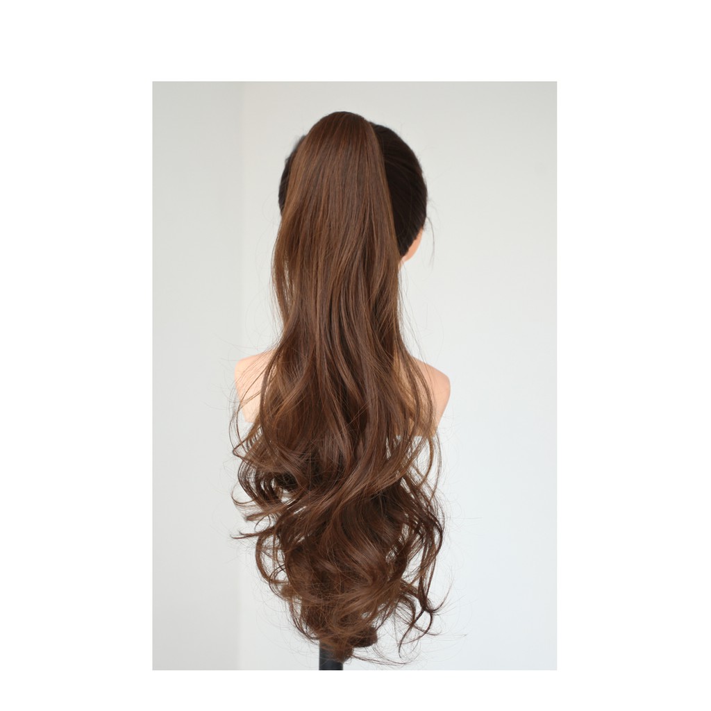 Tóc giả ngoặm xoăn dài, tóc kẹp