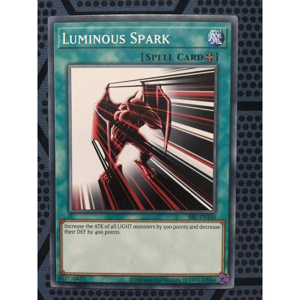 Bài yugioh thời đầu duel monster - Luminous Spark - SRL-EN100 - Common Unlimited (25th Reprint)