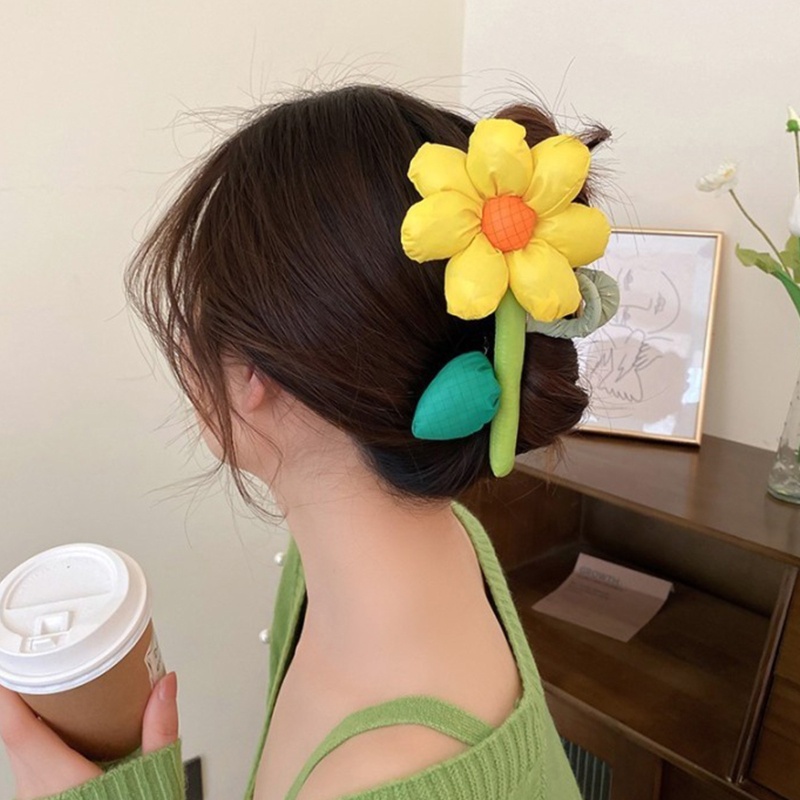 Kẹp Tóc Càng Cua Hình Bông Hoa Xinh Xắn Dành Cho Nữ