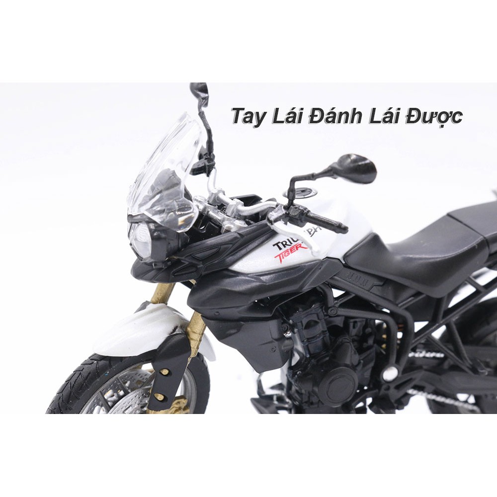 MÔ HÌNH XE MOTO Siêu xe TRIUM TIGER 800 - WELLY tỷ lệ 1:18