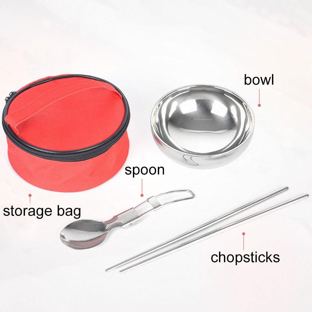 Bộ Dụng Cụ Ăn Uống Thiết Kế Gấp Gọn Kèm Túi Đựng Tiện Dụng