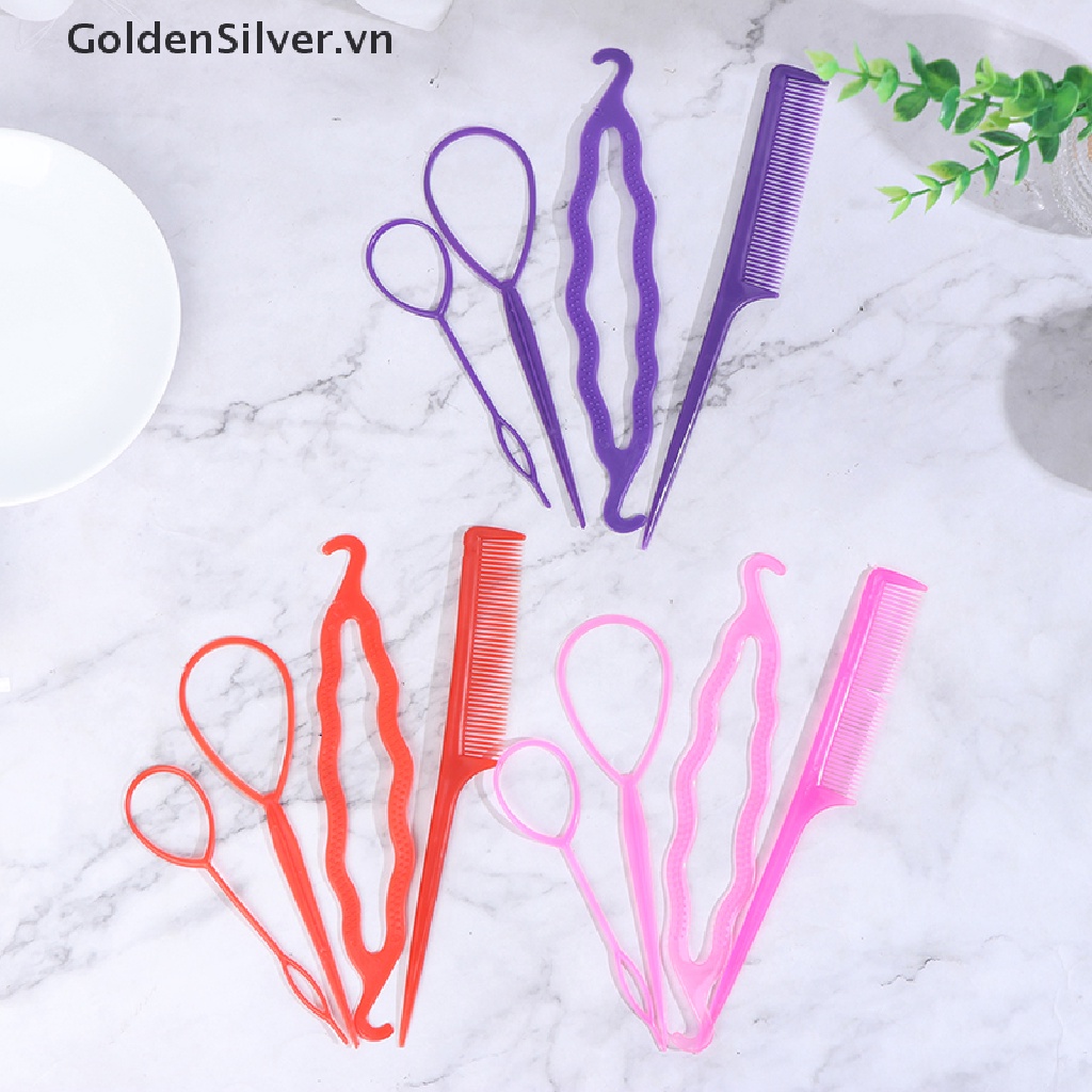 [Hàng mới về] 4 Dụng cụ tạo kiểu tóc đuôi ngựa