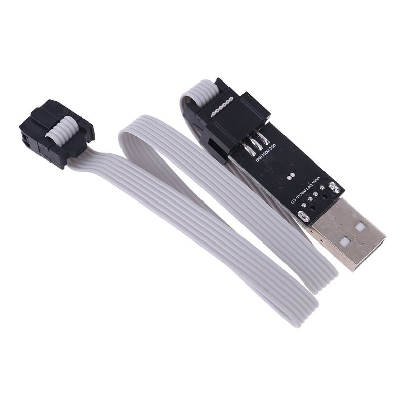 Bộ Lập Trình USB Hỗ Trợ Win7 64Bit 5V AVR ISP ATMEGA8 ATMEGA128 + Dây 6PIN