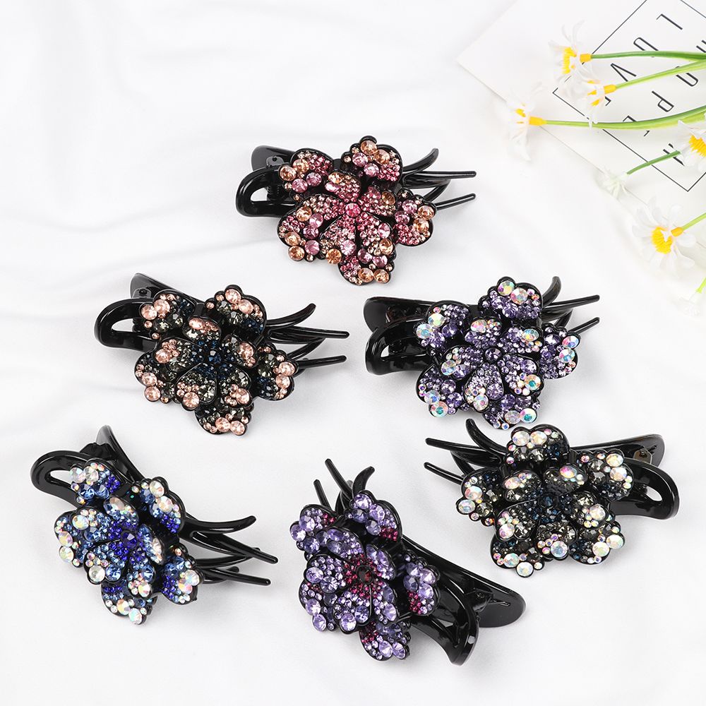 UPSTOP Kẹp tóc hình bướm &amp; hoa linh hoạt siêu bền cho nữ