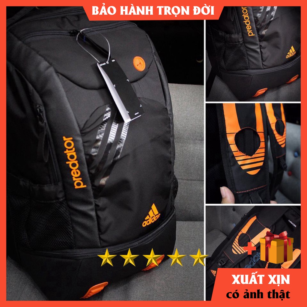 Balo Laptop DASS [ HÀNG VNXK BH 1 NĂM ] Balo Adidas Predator - Thiết kế vuông vắn cứng cáp có ngăn đựng laptop CHÔNG NƯỚ