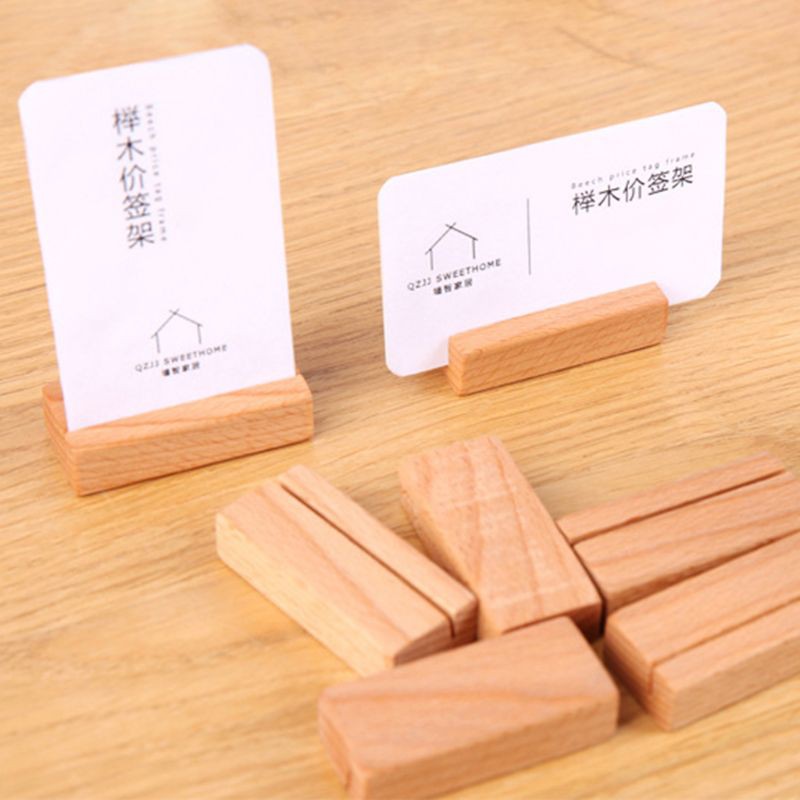 Giá đỡ trưng bày danh thiếp/ảnh chụp bằng gỗ