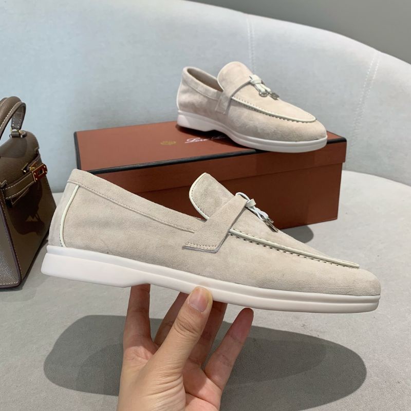 Giày loafer nữ cao cấp mũi vuông nhiều màu xinh LV
