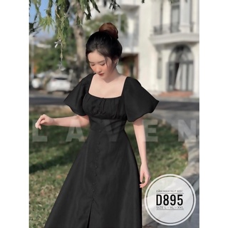 Bigsize Đầm maxi nút bọc D895