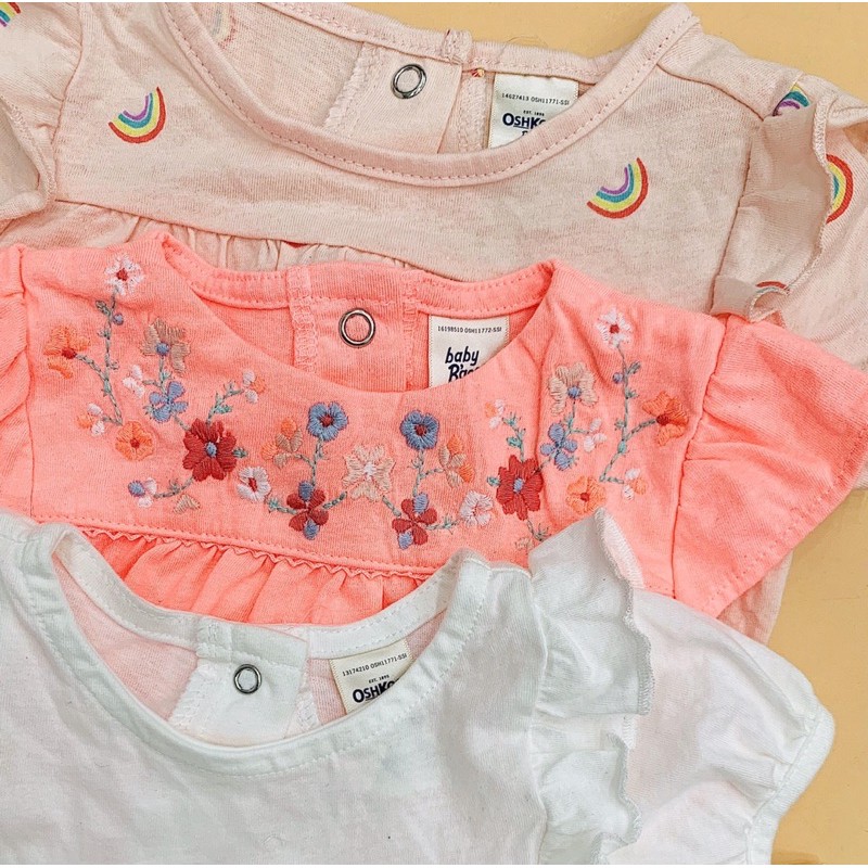 Set 3 Body Oshkosh cotton Organic siêu đẹp 0/3m-24m