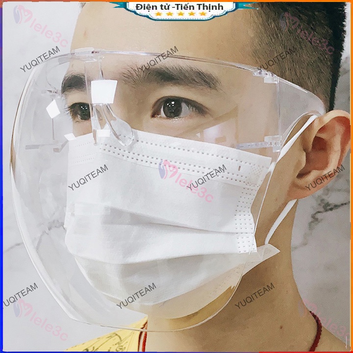 Mắt kính bảo hộ chống bụi, chống dịch che hết khuôn mặt trong suốt Face Shield