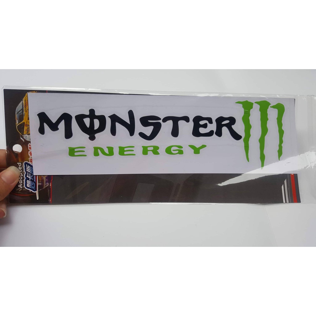 Decal dán chữ MONSTER ENEGY kích thước 9cm x 32cm