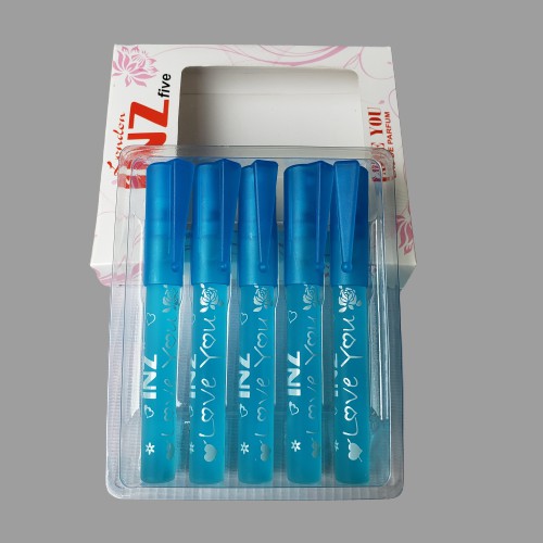 Set Nước Hoa Bút INZ 5 Cây Màu Xanh Nước Biển 10ml☆Love You