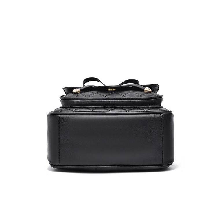 Balo Da Chuwanglin Đính Nơ 3 Cái Thời Trang Cho Nữ