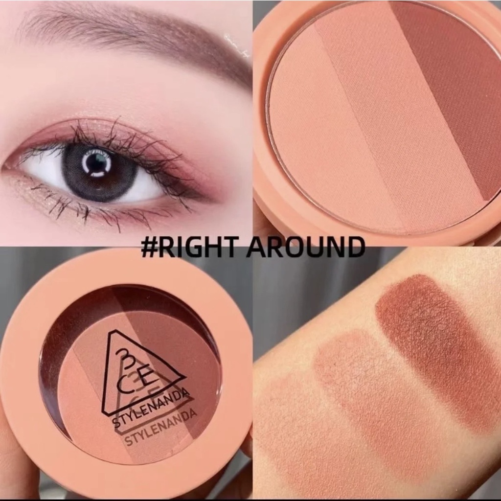 Phấn Mắt 3CE Triple Shadow 3 Màu - Hộp Tròn