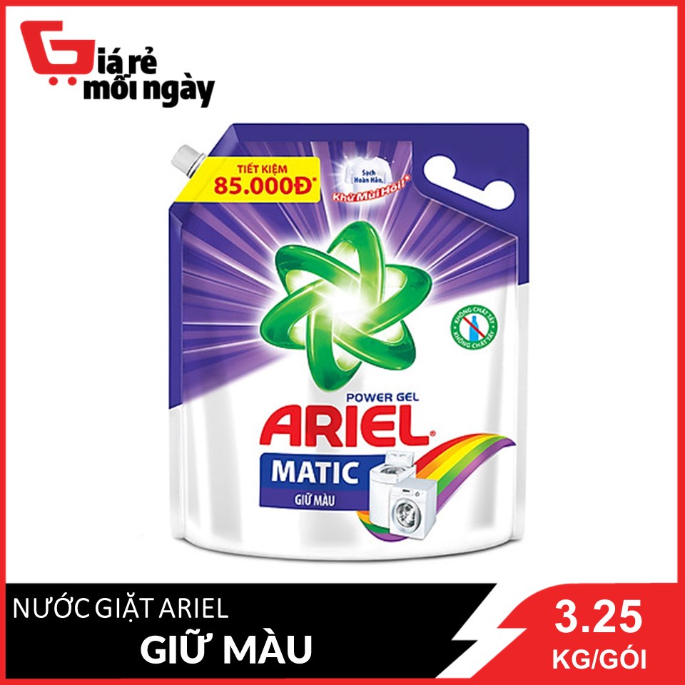 Nước giặt Ariel Giữ màu túi 3.25kg