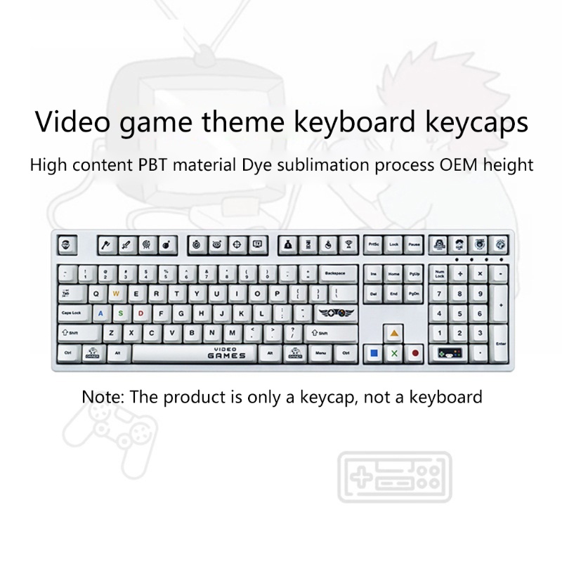 Set 104 Nắp Đậy Bàn Phím Cơ Cherry OEM 5 Mặt Chuyên Dụng