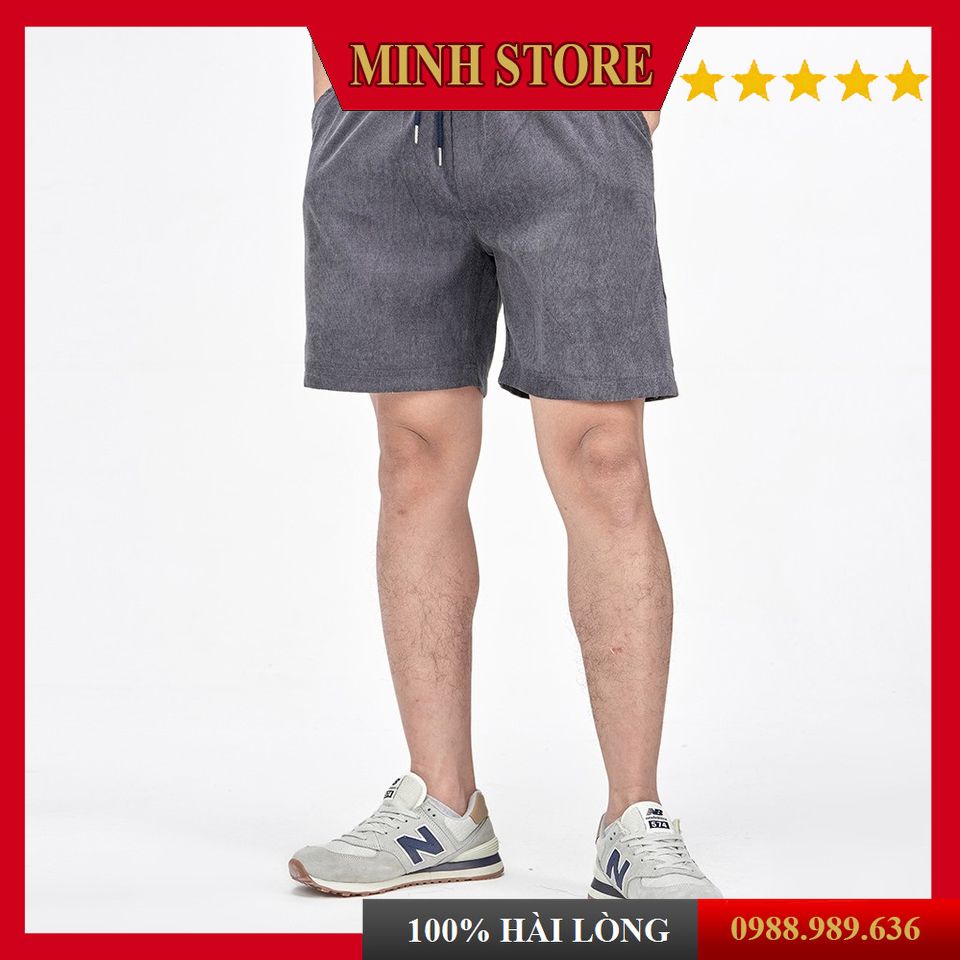 Quần đùi đũi nam thể thao co dãn thoáng mát, quần short nam chất nhung mịn phong cách Hàn Quốc QD06 - MS88