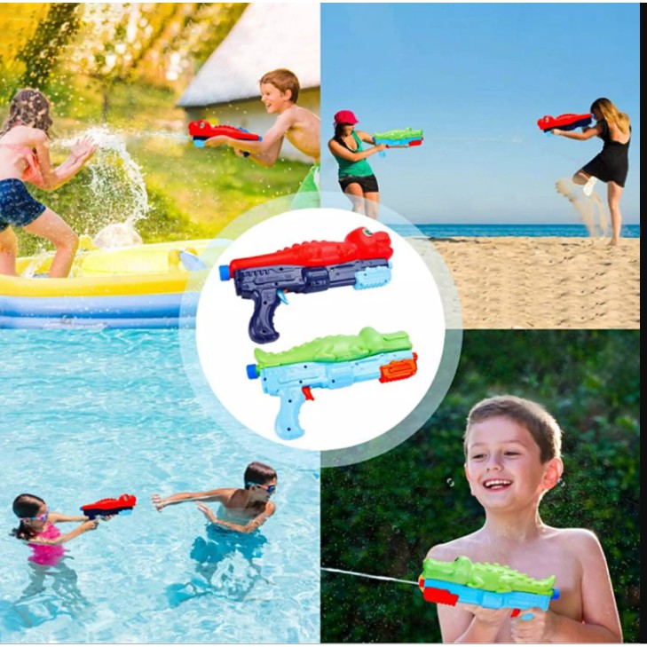 Đồ chơi súng nước nhựa cao cấp, cá mập, cá sấu, khủng long ngộ nghĩnh đáng yêu, đồ chơi cho bé, đồ chơi dã ngoại