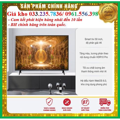 Smart Tivi LG 4K 50 inch 50UP7550PTC - Mới 100%