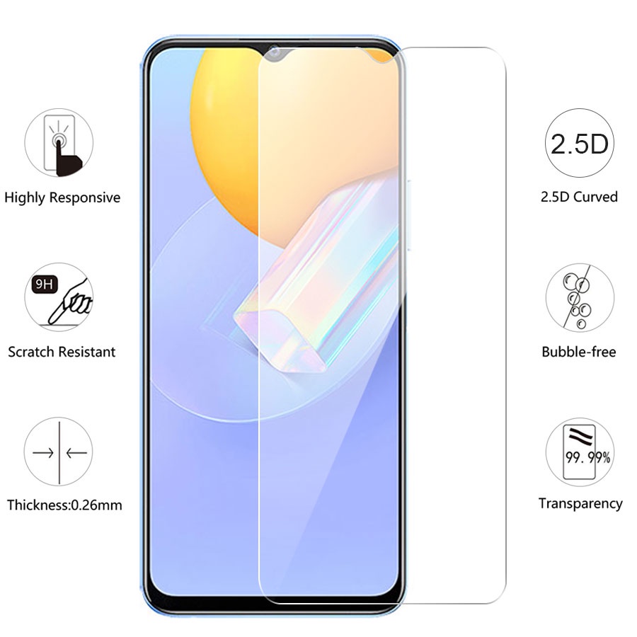 3 Trong 1 Kính cường lực + Miếng dán Cacbon + Kính Cường Lực Bảo Vệ Camera Sau Cho Vivo V11 V11I S1 Pro V19 Neo Y12S Y31 Y11 Y12 Y15 Y17 Y19 Y91 Y91I Y91C Y95 Y20 Y20S Y30 Y50 V20 Se