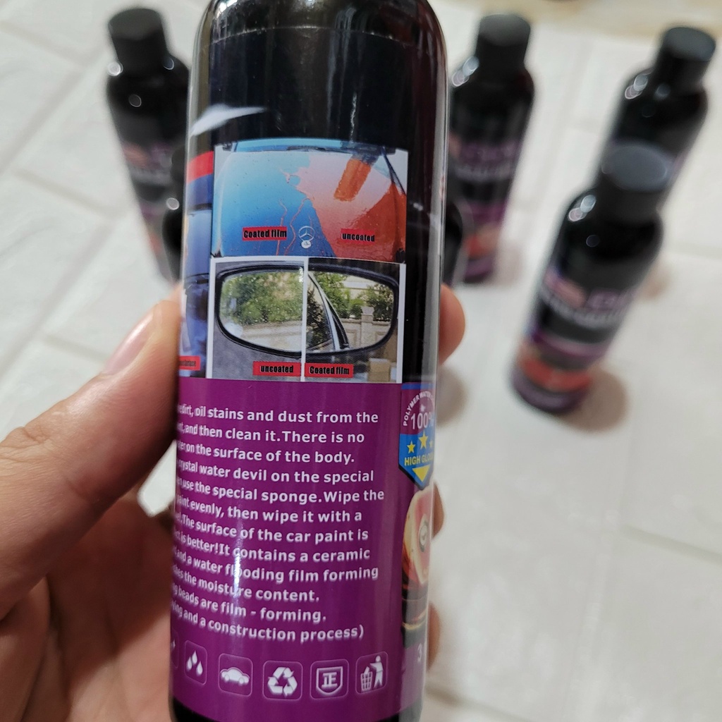Chai xịt phủ nano chống nước kính, phủ bóng sơn xe ô tô - Chống nước bề mặt kính cận, kính mũ - DIY Nano Coat