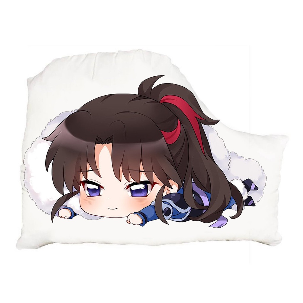(NẰM) Gối ôm in hình nhân vật INUYASHA KHUYỂN DẠ XOA anime chibi tiện lợi xinh xắn êm ái