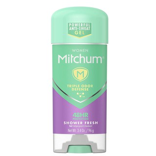 Lăn khử mùi nữ dạng gel Mitchum Antiperspirant Deodorant Stick for Women Triple Odor Defense Gel 96g (Mỹ)