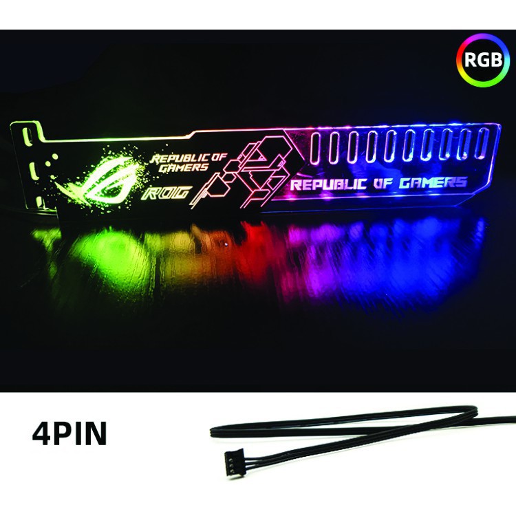 FFF4 LD0 Giá Đỡ VGA Coolmoon Led RGB 16 Triệu Màu, 366 Hiệu Ứng - Đồng Bộ Hub Coolmoon 12 3