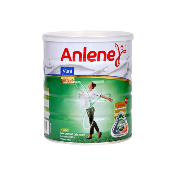 [Mã GRO1ANLENE03 giảm 10% đơn 190K] Sữa Bột Anlene Gold Movepro Hương Vanilla lon 800g (trên40 tuổi)