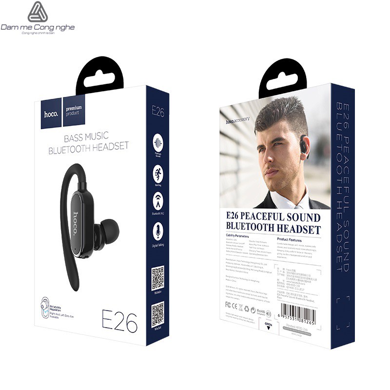 Tai Nghe Bluetooth V4.2  Hoco E26(BH 1 năm)