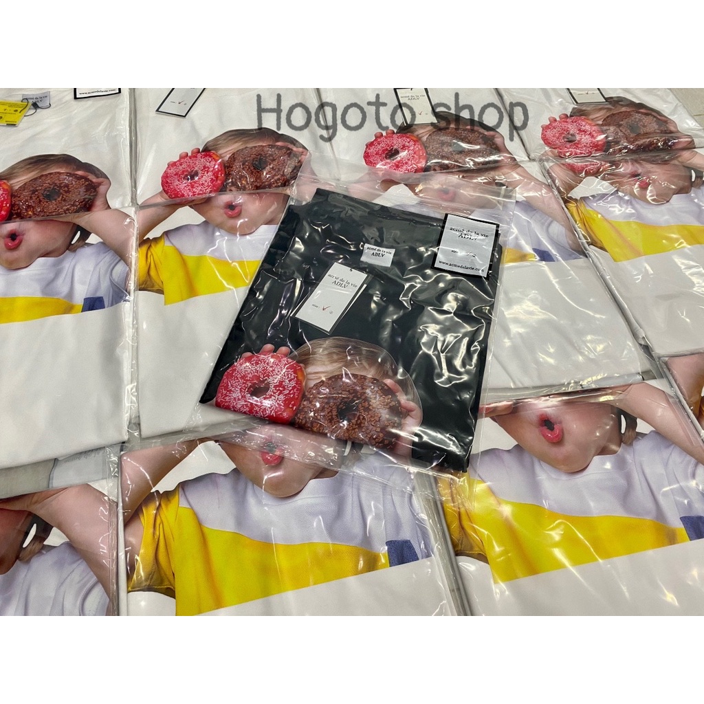 Áo thun tay lỡ ADLV DONUT 1 Hogoto shop , Áo thun unisex nam nữ form rộng oversize chất liệu Cotton | BigBuy360 - bigbuy360.vn