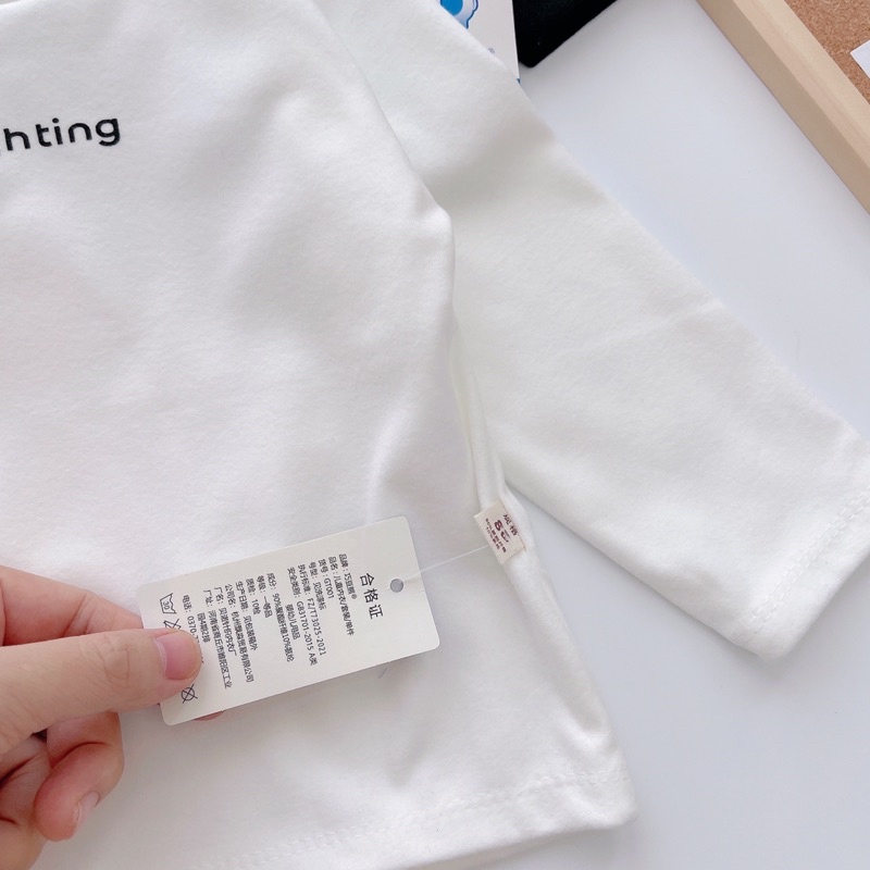 Áo giữ nhiệt cotton cổ cao bé trai/bé gái-Áo thu đông