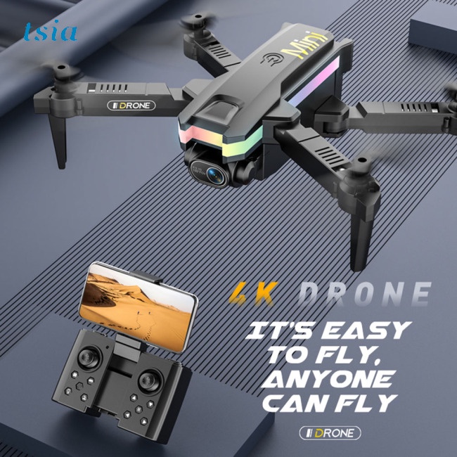 Máy Bay Điều Khiển Từ Xa TS- 2022 Xt8 Mini 4khd Pixel Drone Có Đèn Led Và Phụ Kiện