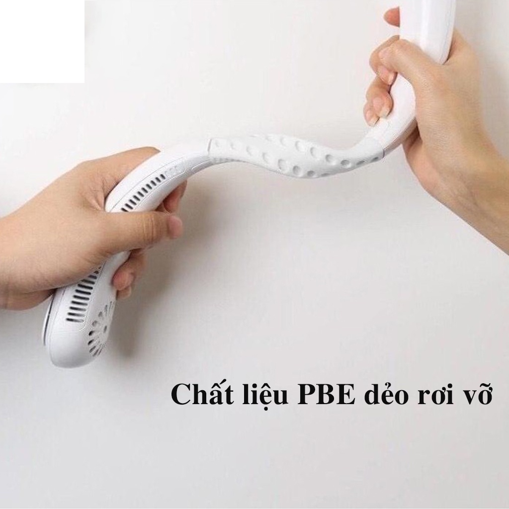 [Siêu Phẩm Hè 2022] Quạt đeo cổ mini thời trang, quạt không cánh tích điện sạc USB - A MEW