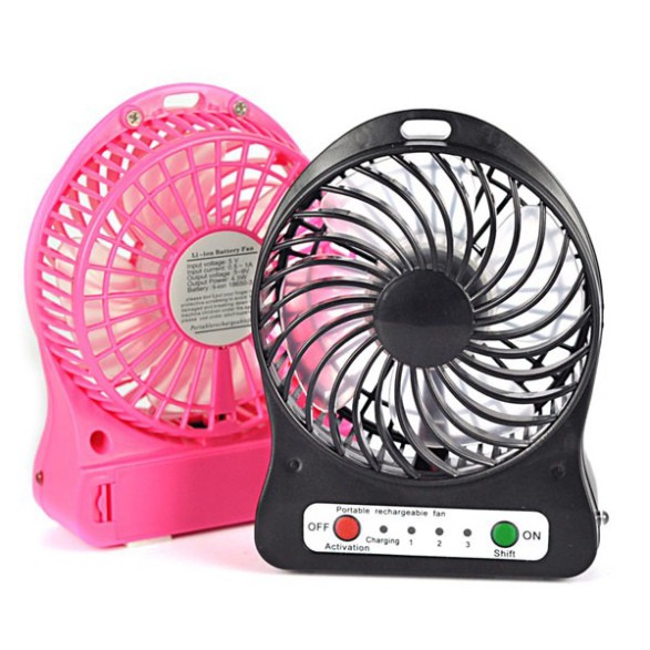 💥Siêu hot💥 Quạt mini tích điện 3 cấp độ gió cực mát, thiết kế nhỏ gọn, thuận tiện. .