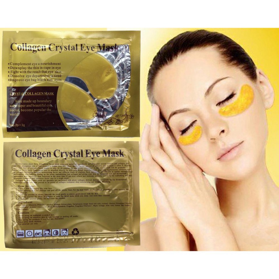 Mặt Nạ Dưỡng Làm Mờ Quầng Thâm Mắt Collagen Crystal Eyes