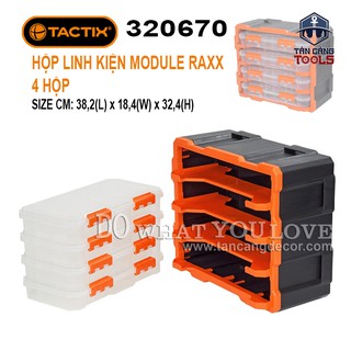Hộp đựng linh kiện tiện ích module raxx 4 ngăn tactix 320670