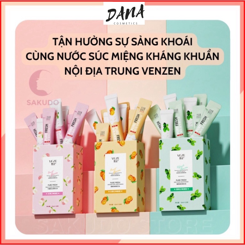 Nước súc miệng Bioaqua làm sạch răng miệng giảm tình trạng ố vàng giảm hôi miệng DANA