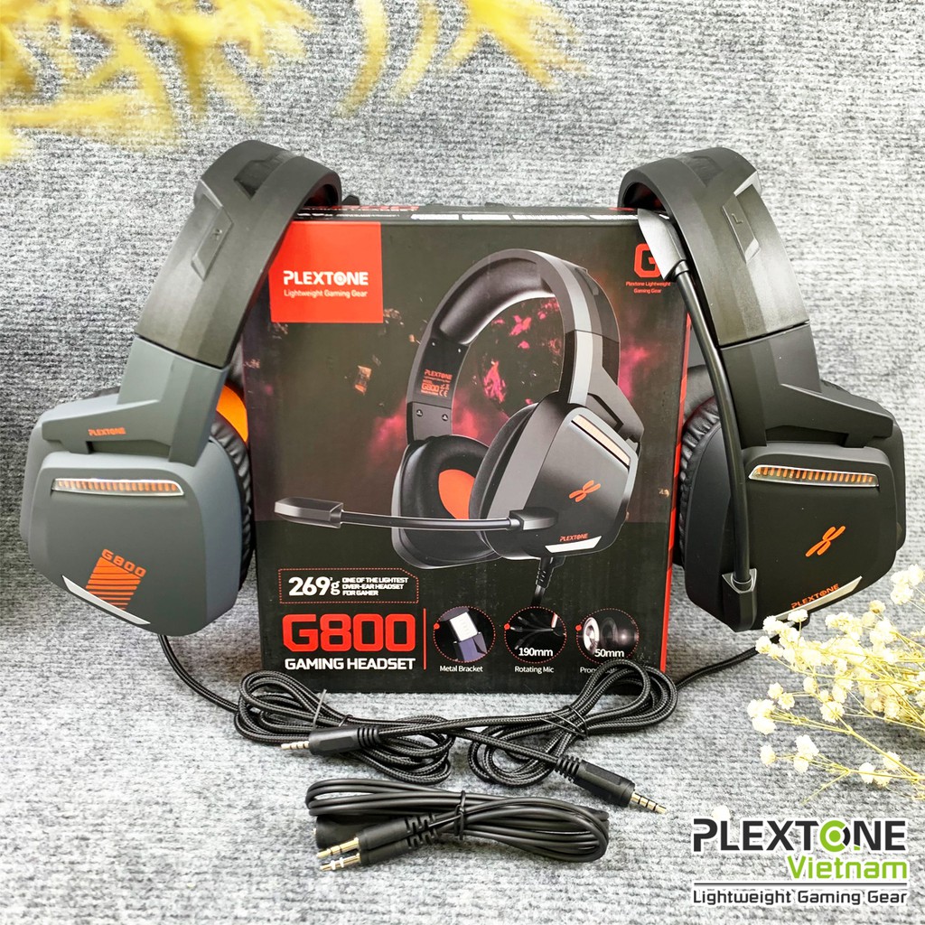 [Chính hãng] Tai nghe Gaming Chụp Tai Plextone G800 có Mic hỗ trợ chơi game PUBG COD