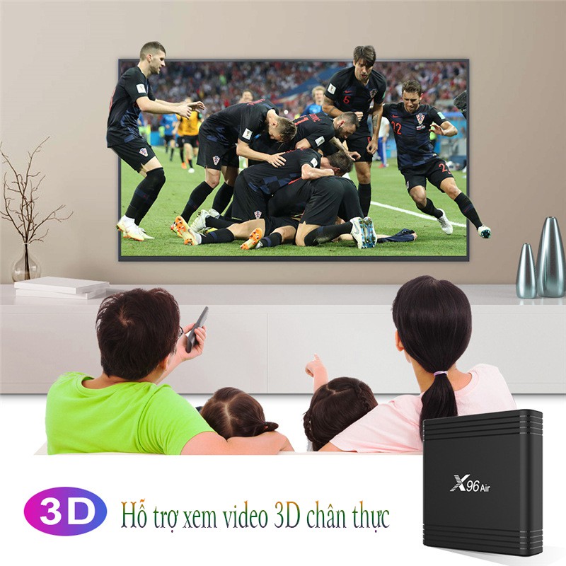 [Mã ELMS4 giảm 7% đơn 500K] Android TV Box X96 Air - Amlogic S905X3, 4GB Ram, 32GB bộ nhớ trong, Android 9