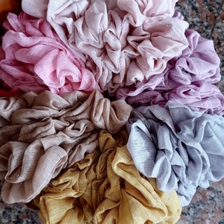 Sỉ 50 cột tóc vải scrunchies nhiều mẫu