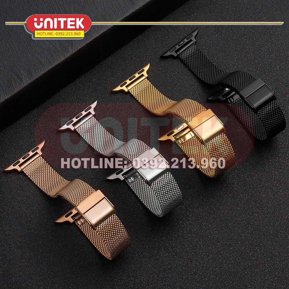 Dây Đồng Hồ Apple Watch 1/2/3/4/5/6 Chất Liệu Thép Size 38-40mm, 42-44mm