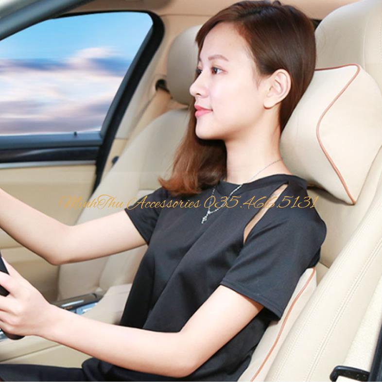 Gối Tựa Đầu Tựa Lưng Ô Tô Xe Hơi Cao Su Non Cao Cấp Siêu Đàn Hồi