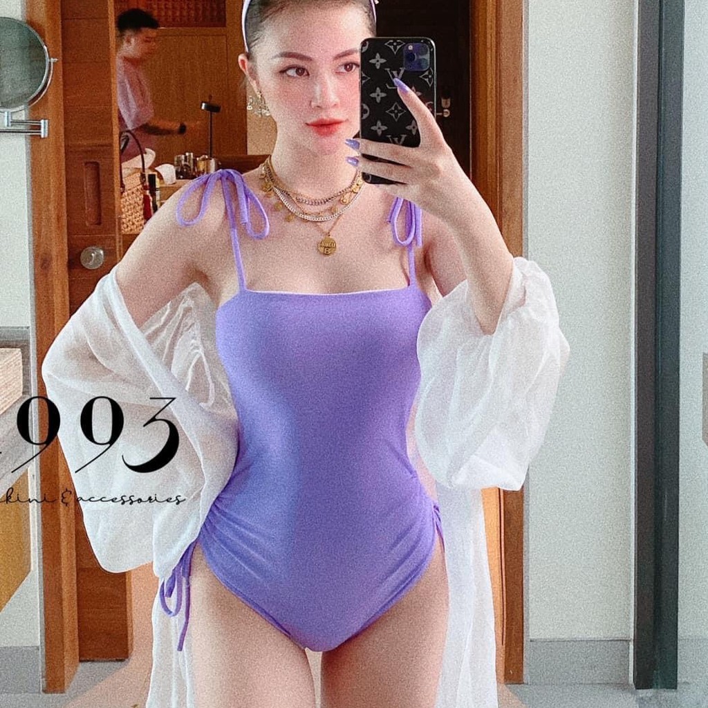 Bikini Nữ Liền Thân Dây Nơ Vai Nhiều Màu Freesize Bin Sports BHV084 | BigBuy360 - bigbuy360.vn