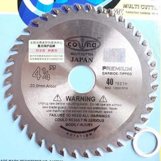lưỡi cắt gỗ covina 105mm 40 răng